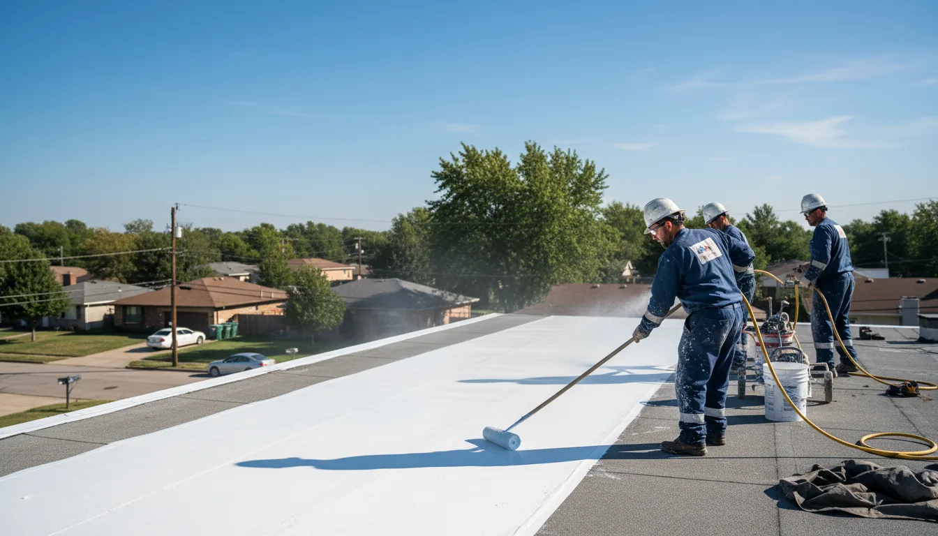 Commercial roof coating in Bertha, MN near me